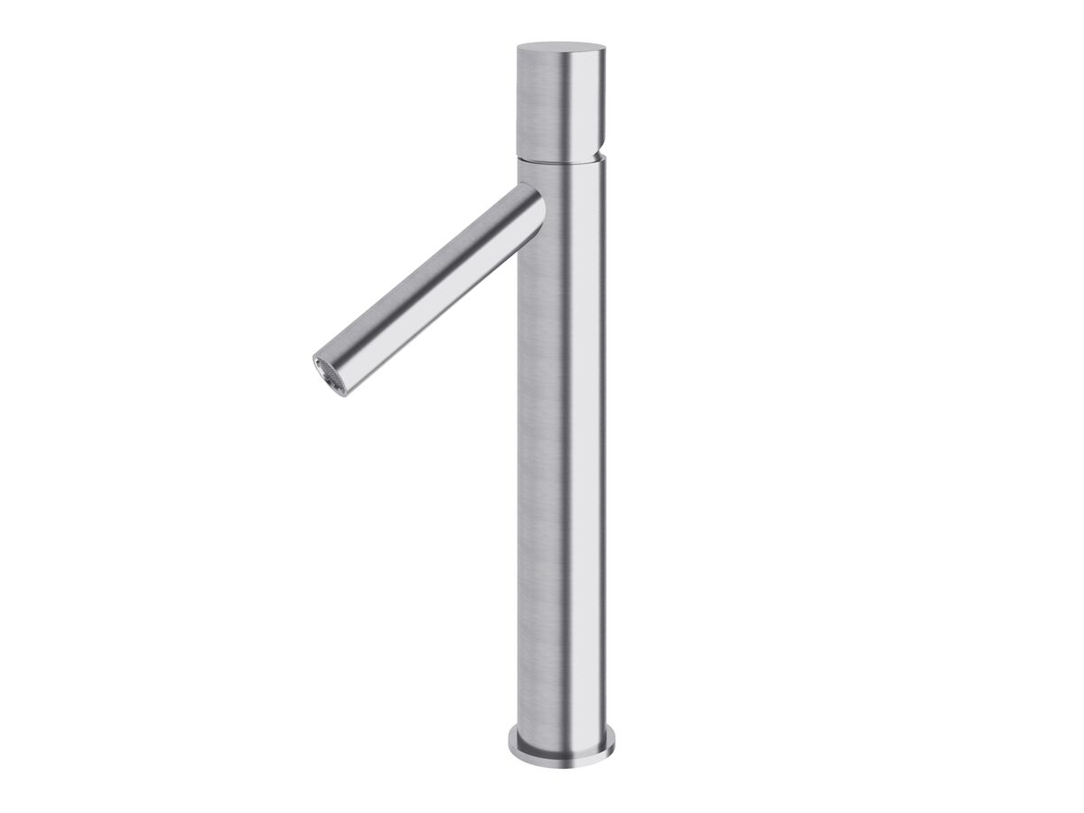 Milli Pure Extended Basin Mixer Tap Satin Chrome Star From Reece