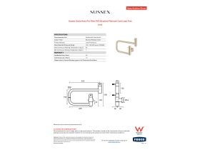Specification Sheet - Sussex Scala Nova Pot Filler PVD Brushed Platinum Gold Lead Free