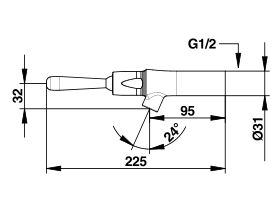 Wolfen Timed Flow Lever Bib Tap 95 (6 Star)