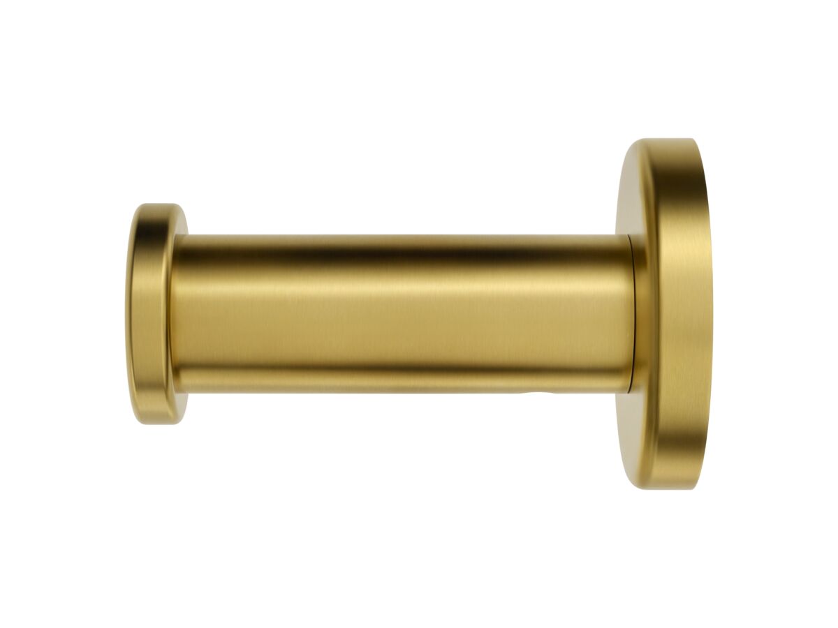 Supporting Image - Mizu Drift Robe Hook Brushed Brass - Side