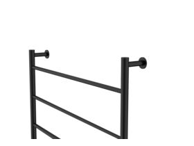 Posh Solus MK2 Heated Towel Rail 700mm x 700mm Matte Black
