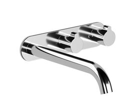 Hero - Faucet Strommen Vara Fin Wall Basin / Bath Hostess Tap System Right Hand 200mm Kit Chrome (6 Star) Lead Free