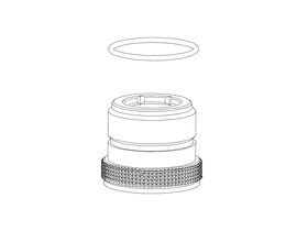 Hero - Milli Etch Basin/Bath Wall Retainer 19mm Assembly Brushed Nickel