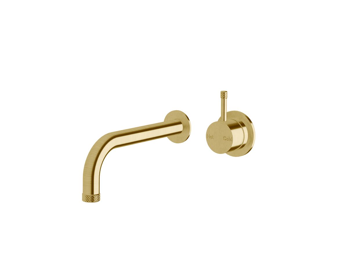 Hero - Sussex Scala Nova Wall Basin/Bath Mixer System 200mm PVD Brushed Gold (5 Star) Lead Free