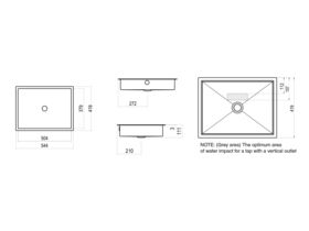 Alape Metaphor Undercounter Basin 500mm White