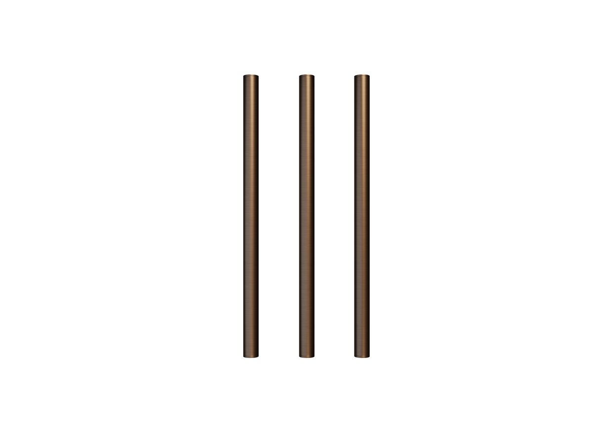 Hydrotherm Pure Vertical Triple Heated Towel Rail 900 x 38mm PVD Brushed Bronze