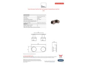Specification Sheet - Faucet Strommen Vara Disc Wall Top Assembly Kit Armada Bronze Lead Free