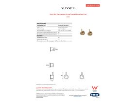 Specification Sheet - Scala Wall Top Assembly Living Tumbled Brass Lead Free