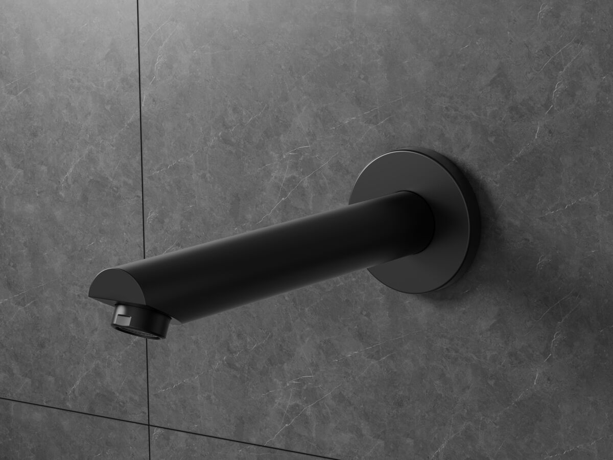In Situ - Posh Bristol Pin Bath Outlet 200mm Matte Black Lead Free