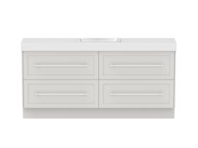 Hero - Kado Lux Ensuite All Drawer Twin 1800mm Floor Mount Centre Basin 90mm Top