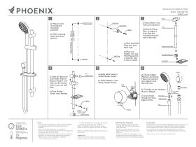 Installation Instructions - Phoenix Vivid Handshower on Rail (5 Star)