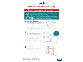 Installation Instructions - Posh Domaine Plus Hamper Vanity