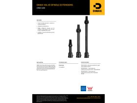 Specification Sheet - DIMAX Spindle Extension