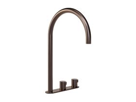 Hero - Faucet Strommen Vara Fin Hob Extended Basin Hostess Tap System Right Hand Armada Bronze (6 Star) Lead Free