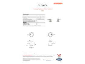 Specification Sheet - Scala Basin Top Assembly Chrome Lead Free