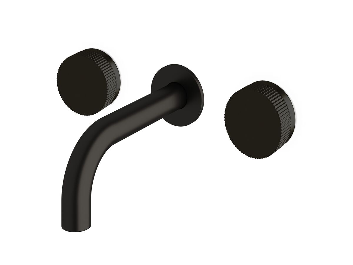 Sussex Pure Bath Set 160mm with Linear Textured Handles PVD Matte Black