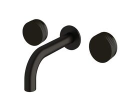 Sussex Pure Bath Set 160mm with Linear Textured Handles PVD Matte Black