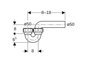 Geberit P Trap 2" x 50mm