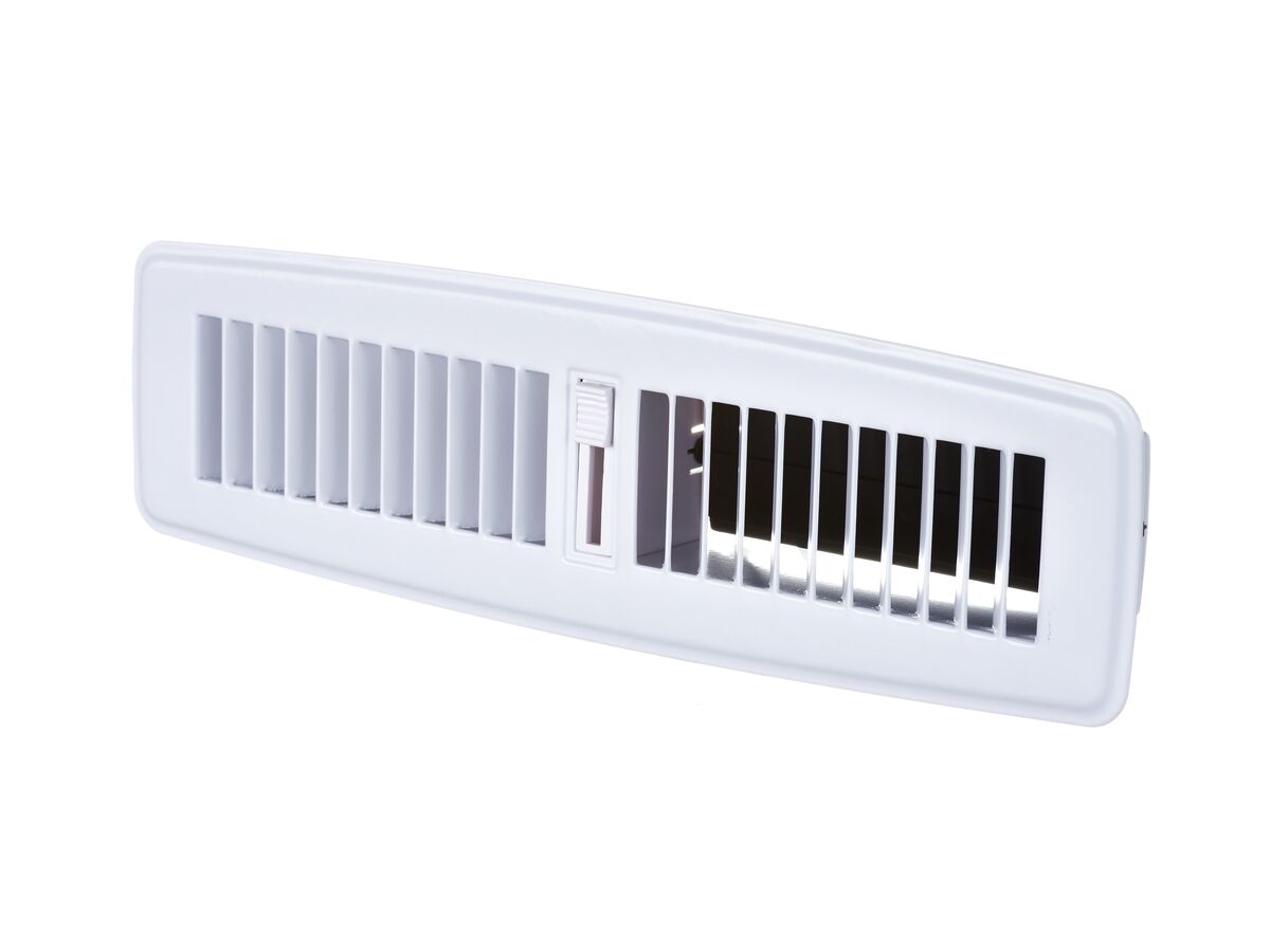 Smartvent Metal Floor Register 300mm x 50mm White
