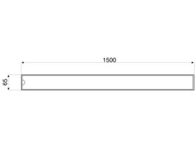 Veitch RX65 Shower Channel 1500mm (Swan)