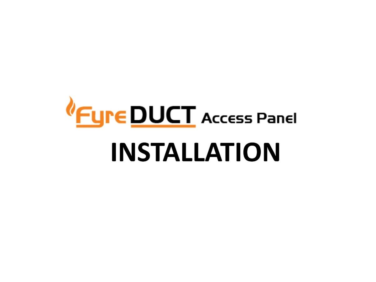 Video - FyreDUCT Access Panels