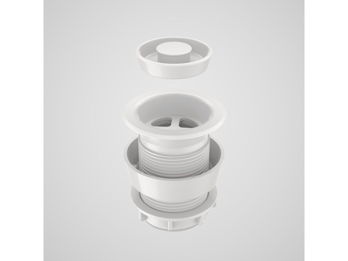 Caroma Compact Bath/Basin Plug & Waste White