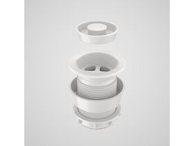 Caroma Compact Bath/Basin Plug & Waste White