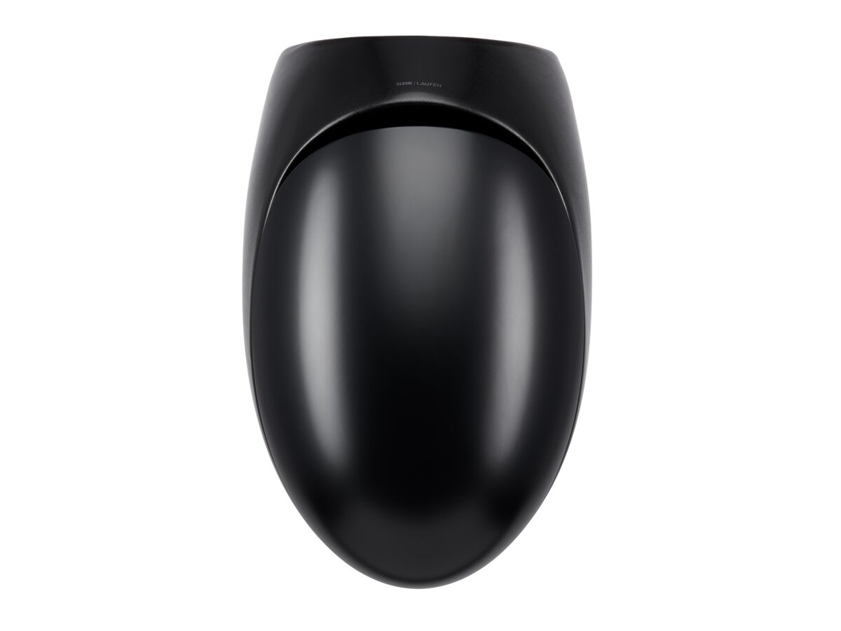 Supporting Image 3 - LAUFEN Alessi Rimless Wall Hung Pan with Soft Close Seat Matte Black (4 Star) - Top