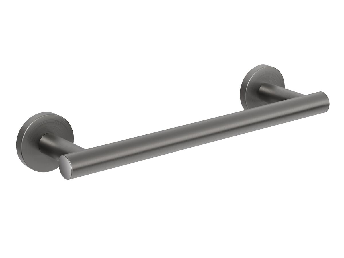Hero - Roca Ona Single Towel Rail 300mm Brushed Gunmetal