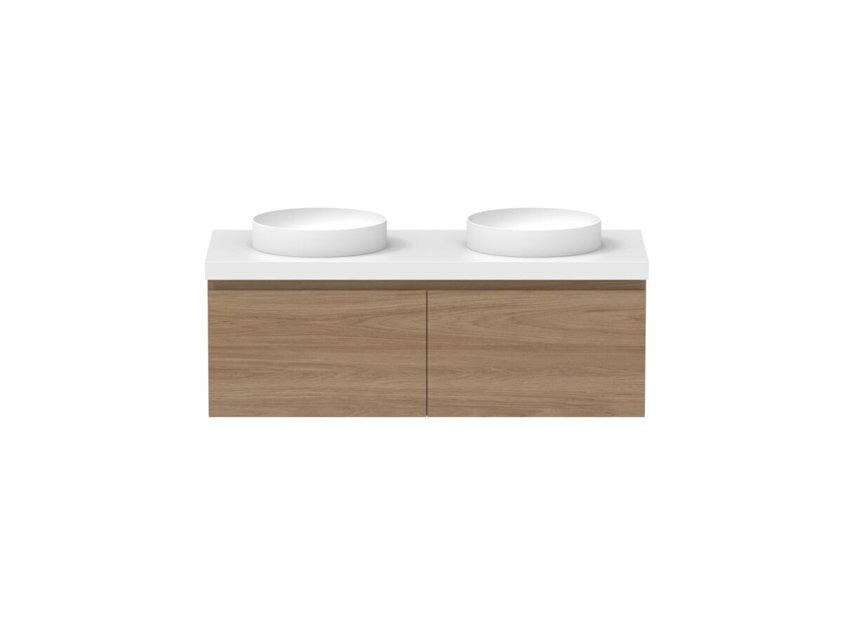 Hero - Posh Domaine 1200mm Wall Hung Vanity Unit All-Drawer Double Bowl 50mm Top