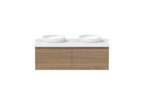 Hero - Posh Domaine 1200mm Wall Hung Vanity Unit All-Drawer Double Bowl 50mm Top
