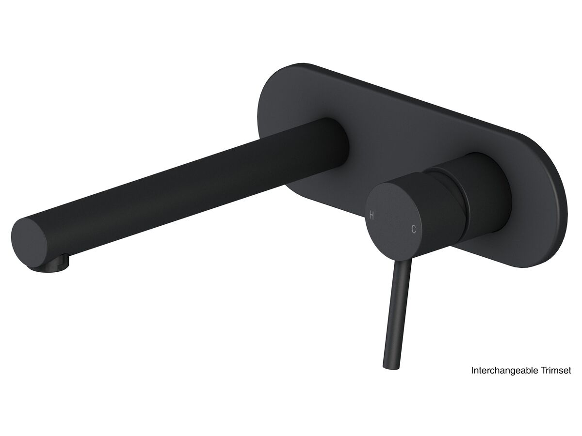 Mizu Drift MK2 Wall Basin Mixer Set (Kit) Matte Black (5 Star)