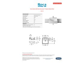 Specification Sheet - Roca Diverta 500 Semi Recessed 1 Taphole Basin White