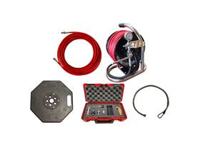 Rothenberger Roblast Jetter Accessories Pack (includes Mini Reel with 1/4" Hose - Whip Hose - Safety Plate - Nozzle Box)