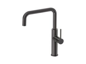 Mizu Drift Gooseneck Sink Mixer Tap Square Brushed Gunmetal (5 Star)