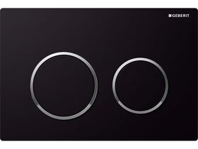 Geberit Omega 20 Dual Flush Button Black/ Chrome/ Black