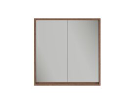 Supporting Image - Kado Aspect 750mm Mirror Cabinet Two Doors - Florentine Walnut