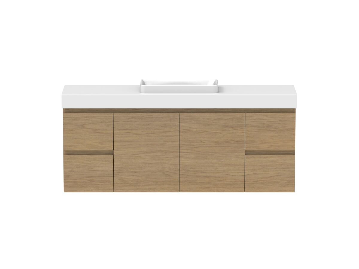 Hero - Posh Domaine 1500mm Ensuite Wall Hung Vanity Unit Single Bowl 90mm Top