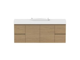 Hero - Posh Domaine 1500mm Ensuite Wall Hung Vanity Unit Single Bowl 90mm Top
