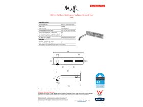 Specification Sheet - Milli Etch Wall Basin / Bath Hostess Tap System Chrome (6 Star)