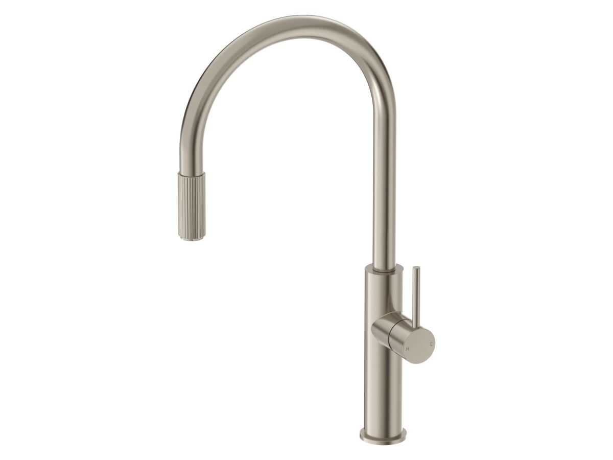 Hero - Mizu Drift 3 Way Filtered Gooseneck Sink Mixer Tap Brushed Nickel (5 Star) Lead Free