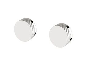 Sussex Pure Progressive Dual Mixer Tap System with Linear Textured Handles Chrome