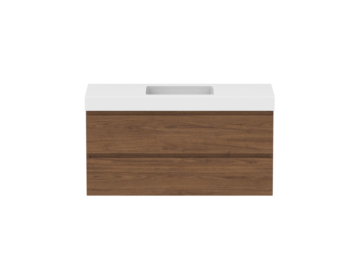 Hero - Posh Domaine 1200mm Wall Hung Twin Vanity Unit All-Drawer Single Bowl 90mm Top