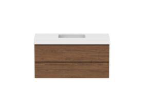 Hero - Posh Domaine 1200mm Wall Hung Twin Vanity Unit All-Drawer Single Bowl 90mm Top