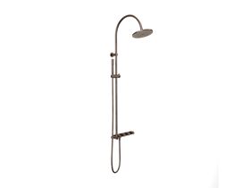 Supporting Image - Faucet Strommen Vara Fin Wall Set with Twin Rail Shower Tap System Trimset Armada Bronze (3 Star) Lead Free