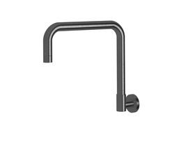 Sussex Scala Wall Spa Outlet Square LUX PVD Brushed Smoke Gunmetal