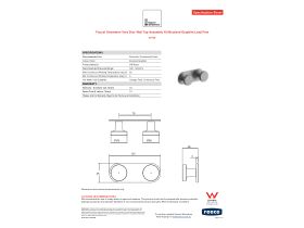 Specification Sheet - Faucet Strommen Vara Disc Wall Top Assembly Kit Brushed Graphite Lead Free