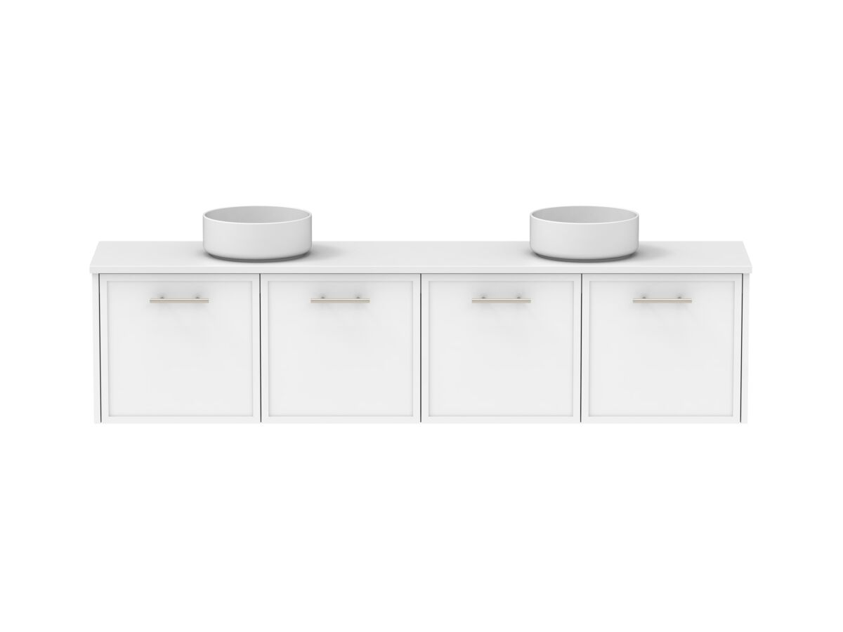 Supporting Image - Kado Lux Ensuite All Door 1800mm Wall Hung Double Basin 20mm Top Shaker