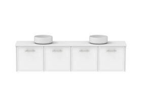 Supporting Image - Kado Lux Ensuite All Door 1800mm Wall Hung Double Basin 20mm Top Shaker