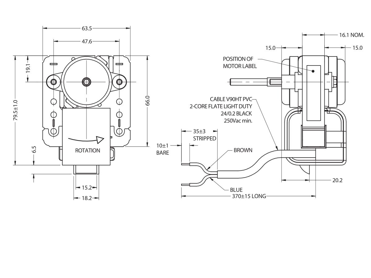 Open Frame Moto J050R02SJ